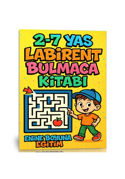 2-7 Yaş Çocuklar İçin Labirent Bulmaca Kitabı 58 Tam Sayfa Spira