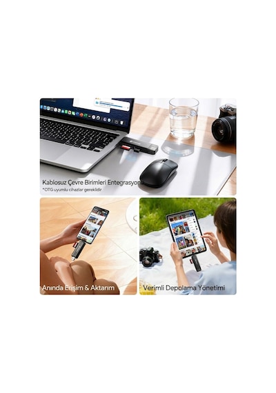 Ulanzi Cr3 3 İn 1 Usb-c Usb-a Kart Okuyucu Sd Microsd - X147