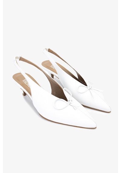 Valmenti Kadın Hakiki Deri Beyaz Slingback Ayakkabı 33 9000a Bn Ayk Y26 Beyaz Dr