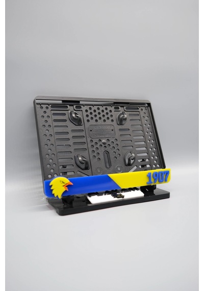 Sarı Laciveret Taraftar 3d Kabartmalı Pleksi Motor Plakalığı - 848647856