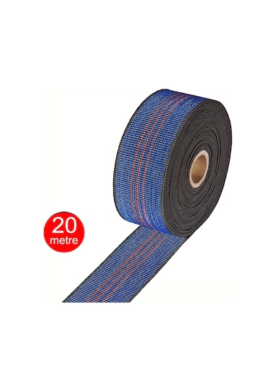 5cm Geniş Bant Kolon Lastik Sandalye Koltuk Kanepe Taban Döşeme Lastiği -20 Mt