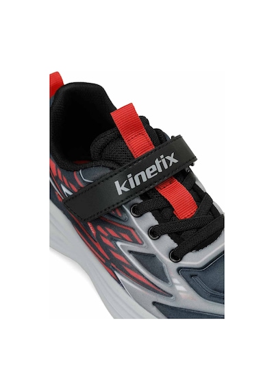 Kinetix Petva F Siyah Erkek Çocuk Spor Ayakkabı Siyah-grı-a Kırmızı