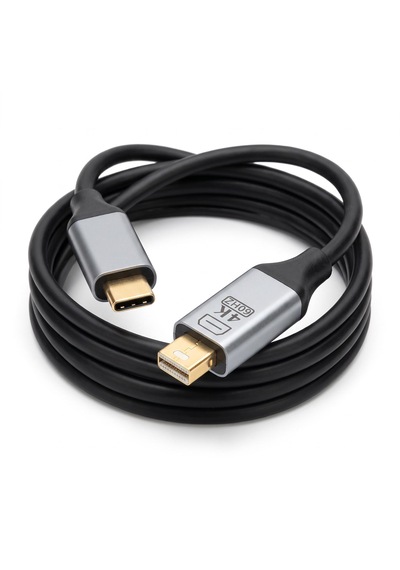 Type-c 3.1 To Mini Displayport Kablo 4k 60hz 1.8m 5a Görüntü Aktarım Destekli Monitör Projeksiyon Kablosu Cn08
