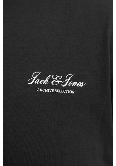 Jack & Jones Erkek T Shirt 12289683 Siyah Siyah