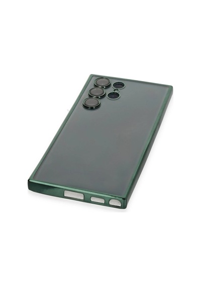 Newface - 153 - Samsung Galaxy S22 Ultra Kılıf Razer Lensli Silikon - Csmo-tex - - Yeşil