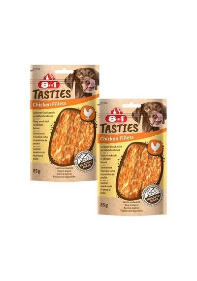 8in1 Tasties Chicken Fillets Tavuk Fileto Köpek Ödül Maması 85gr X 2 Adet