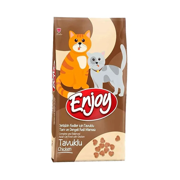 Enjoy Yetişkin Kediler İçin Tavuklu Tam Ve Dengeli Kedi Maması 15 Kg