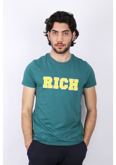 Rich Erkek Nakış Baskılı T-Shirt (485677090)