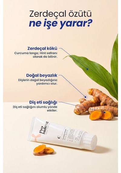 Probident Zerdeçal Özütü İlaveli Probiyotik Diş Macunu 75 ML