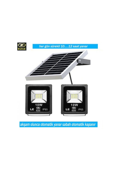 solar lamba güneş enerjili projektör bahçe aydınlatma EZIZ