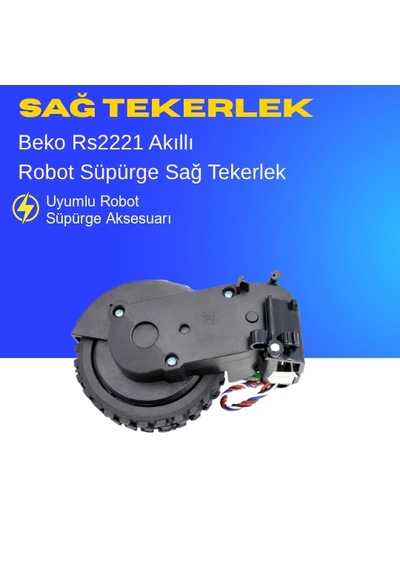 Beko Rs 2221 Akıllı Robot Süpürge Sağ Tekerlek Aksesuarları Yedek Parça