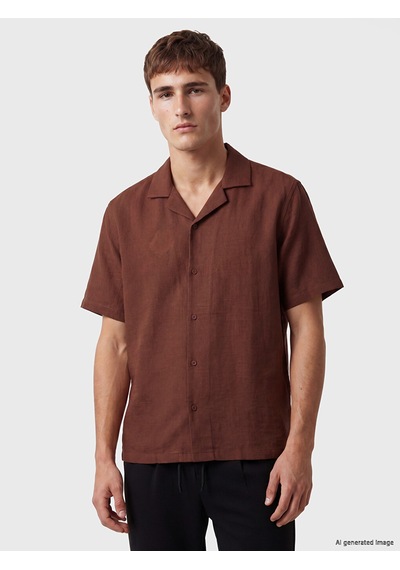 Lcw Vision Turuncu Regular Fit Dokulu Erkek Gömlek