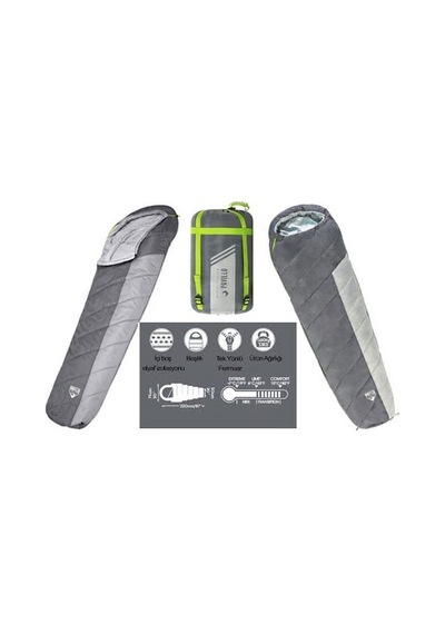 Bestway Pavillo Hiberhide 0 -4-1 'c Uyku Tulumu Gri 230x80x55 Gri