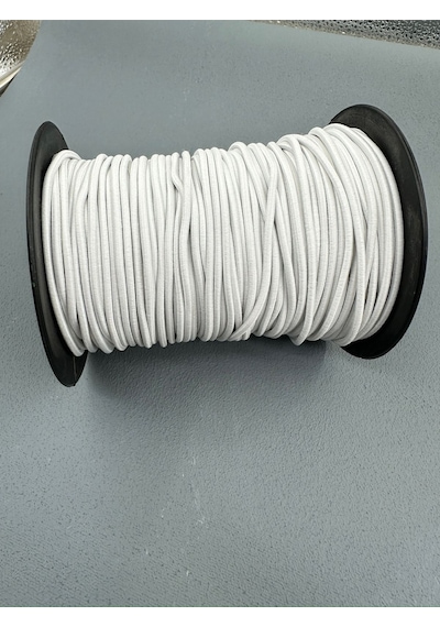Paşateks Yuvarlak Lastik-5 Metre-beyaz