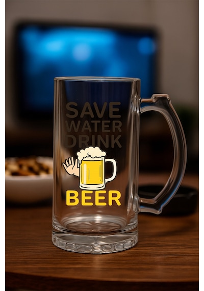 Baskılı Bira Bardağı Save