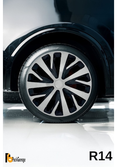 Ford Connect 14'' İnç Jant Kapağı 4 Adet Siyah Gri C110