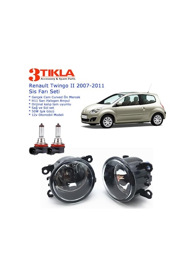 Renault Twingo 2008 Sis Farı Set Oem: 8200074008
