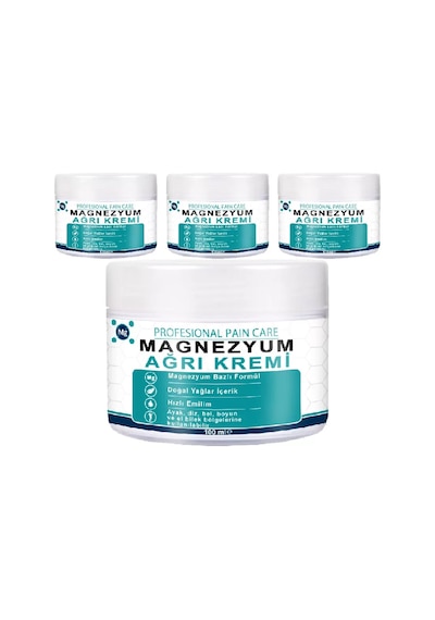 Hubrendy Sh Saf Magnezyum Klorürlü Masaj Losyonu 4 Adet Zechstein Deniz Kaynaklı, Aloe Vera Ve E Vit
