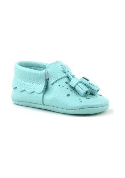 Hapshoe Hapshoe Kids Hakiki Deri Yeşil Lastikli Erkek Bebek Patik Yeşil