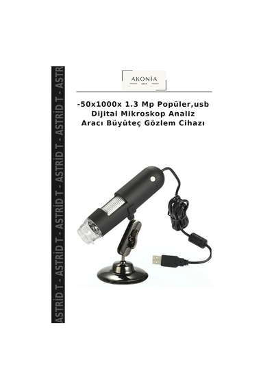 -50x1000x 1.3 Mp Popüler,usb Dijital Mikroskop Analiz Aracı Büyüteç Gözlem Cihazı