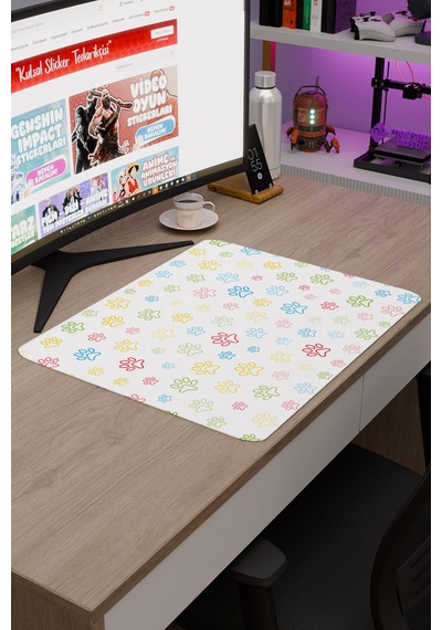 Pati Kaymaz Dikişli Kauçuk Oyuncu Mousepad V1 - 48x40 Xl Gaming Mouse Pad Fare Altlığı