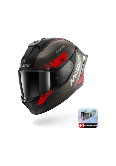 Kask Shark Skwal Cup Motogp Mat Kapalı Gri/kırmızı