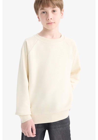 Defacto Erkek Çocuk Bisiklet Yaka Basic Düz Sweatshirt E8415a825aubg734 Bej