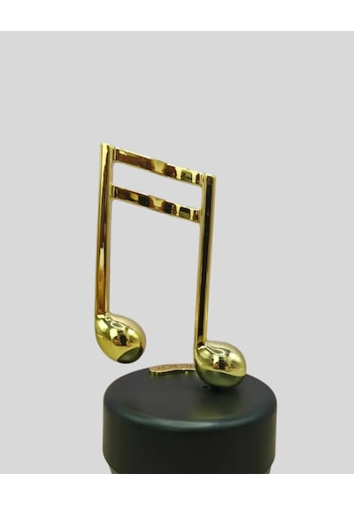 Altın Nota Temalı Müzik Kutusu Müzikli Hediyelik 61864841