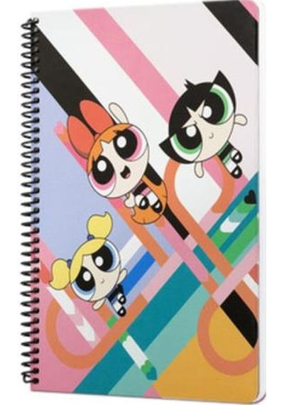 Mabbels The Powerpuff Girls Spiralli Not Defteri Pembe 80 Yaprak Çizgili 17x24cm Dft-388470