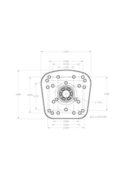Scotty Platform 100x95mm 368 Universal Sounder Balık Bulucu Mount, Echolot