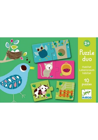 Djeco İkili Puzzle/ Duo Habitat
