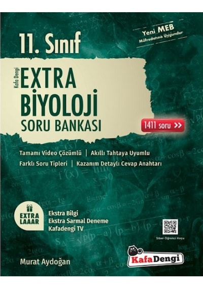 11. Sınıf Extra Biyoloji Soru Bankası Kafadengi Yayınları