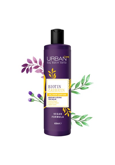 Biotin&keratin Dökülmeye Eğilimli Saçlara Özel Şampuan-vegan-450 Ml