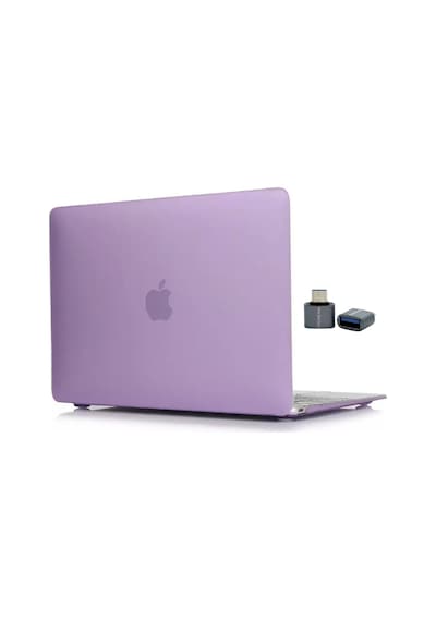 Macbook Air M1 Kılıf 13 İnç Mat Buzlu Flu Touchıdli M1 Air A2337 A2179 A1932 İle Uyumlu Lila