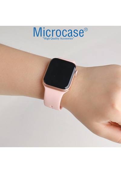 Microcase Apple Uyumlu  Watch SE 2022 40 MM Silikon Kordon Kayış - KY46-1