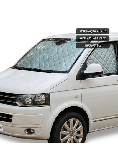 Motokaravan Ön Ve Yan Camlar İçin Isı Yalıtım Güneşlik Volkswagen T5-t6
