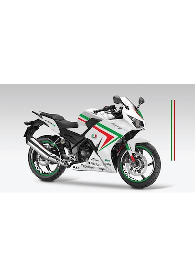 Honda CBR250R İtalyan Tasarım Sticker Etiket Modeli