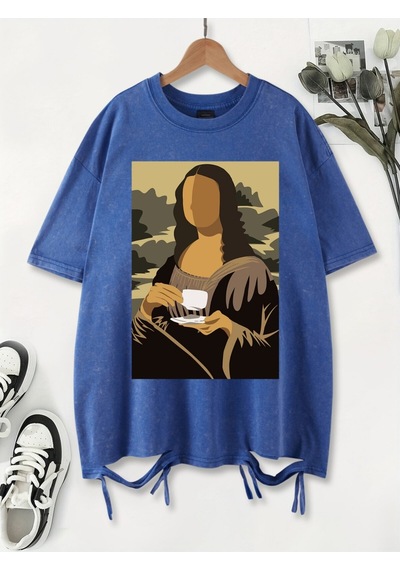 Noıssey Urban Pop Graphic Kadın Tişört Koleksiyonukod 5234 Saks
