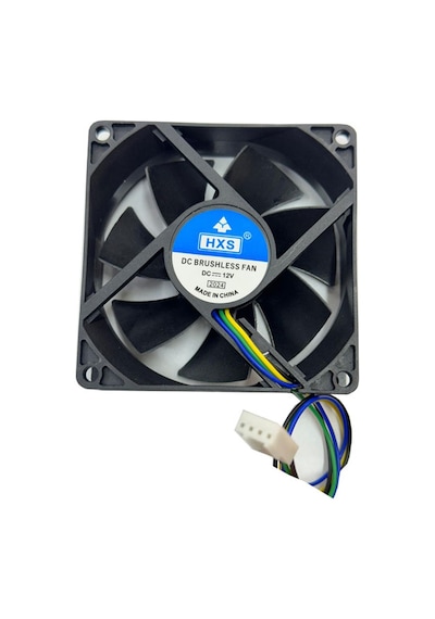 8 Cm 4 Pin Dc 12v Fan 8x8x2.5cm 12 V 4pinli Fan 1 Adet
