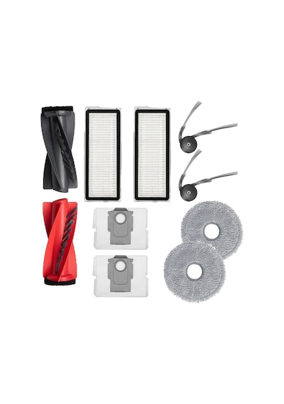 Roborock Qrevo Edge , Q Revo Edge C , S5a R Yedek Fırça Hepa Filtre Mop Seti Siyah 10 Parça