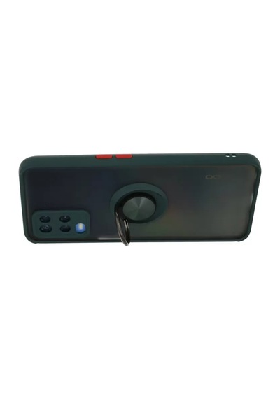 Oppo A54 4g Kılıf Montreal Yüzüklü Silikon Kapak - Yeşil -