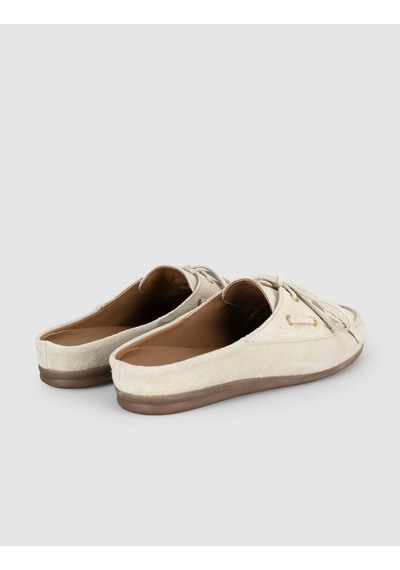 Süet Bej Kadın Mule Loafer