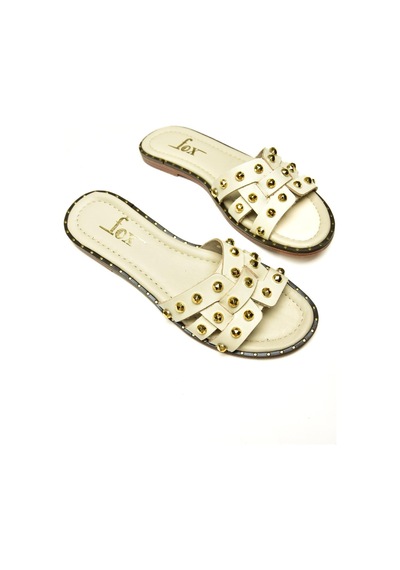 Fox Shoes U291100003 Bej Hakiki Deri Kadın Terlik Bej-hakiki Deri Çok Renkli