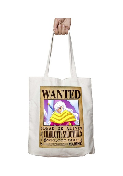 Art Hediye Wanted Charlotte Smoothie Anime İki Tarafı Kalıcı Baskılı Yıkanabilir Okul Plaj Omuz Bez Çantası Çok Renkli