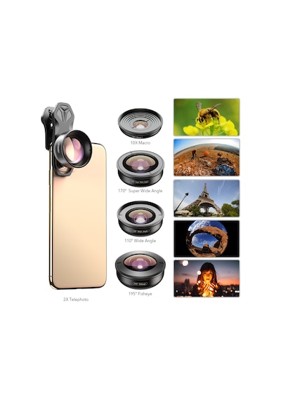 Apexel 4k Prosfesyonel 5'i 1 Arada Lens Kiti