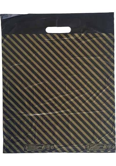 Naksan Takviyeli İnce Desenli Çizgili Siyah Çanta Poşet Torba 33 x 45 CM - 50 Adetlik 10 Paket Naksan Takviyeli İnce Desenli Çizgili Siyah Çanta Poşet Torba 33 x 45 CM - 50 Adetlik 10 Paket