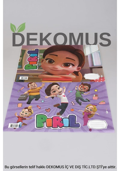 Dekomus İle Yeni Sezon Lisanslı Pırıl 2'li Beslenme Örtüsü Açık Gri