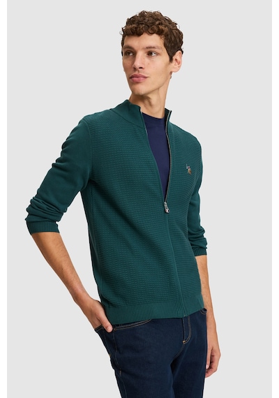 U.S. Polo Assn. Erkek Yeşil Fermuarlı Slim Fit Basic Triko Hırka 50328871-vr060 Eden Green U.S. Polo Assn. Erkek Yeşil Fermuarlı Slim Fit Basic Triko Hırka 50328871-vr060 Eden Green