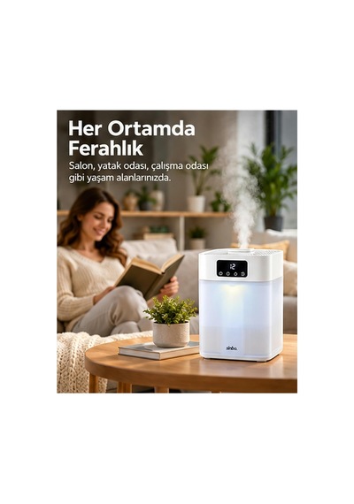 Sinbo Sah-6119 Ultrasonik Hava Nemlendirici, 5,5 Litre