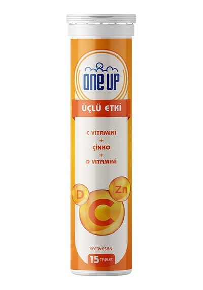 One Up Üçlü Etki C Vitamini Çinko+d Vitamini 15'li - 5 Adet Tarı